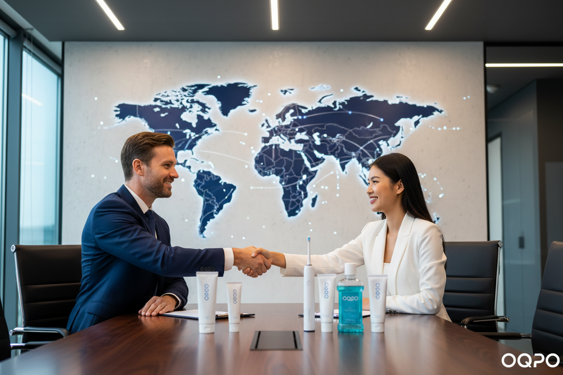 OQPO global OEM ODM solutions - trusted manufacturing partner for international oral care brands