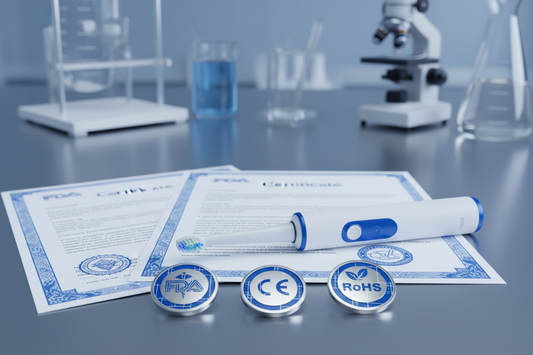 Electric Toothbrush Certifications: FDA, CE, RoHS | OQPO