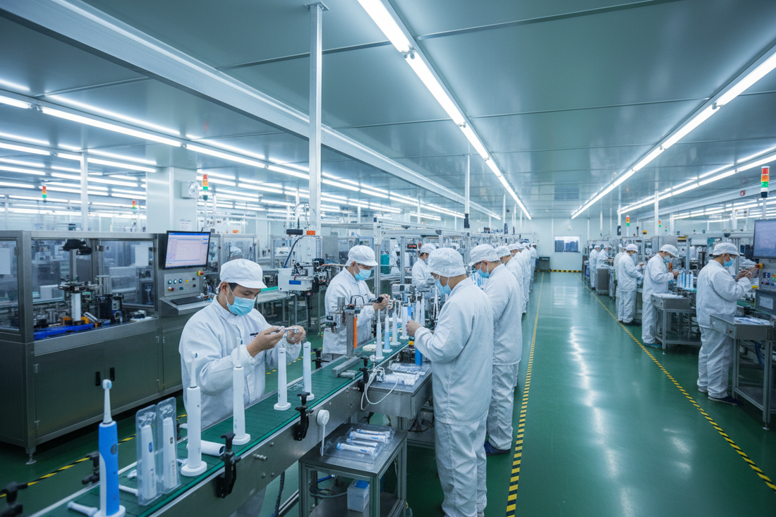 Electric toothbrush factory production line China OEM manufacturer