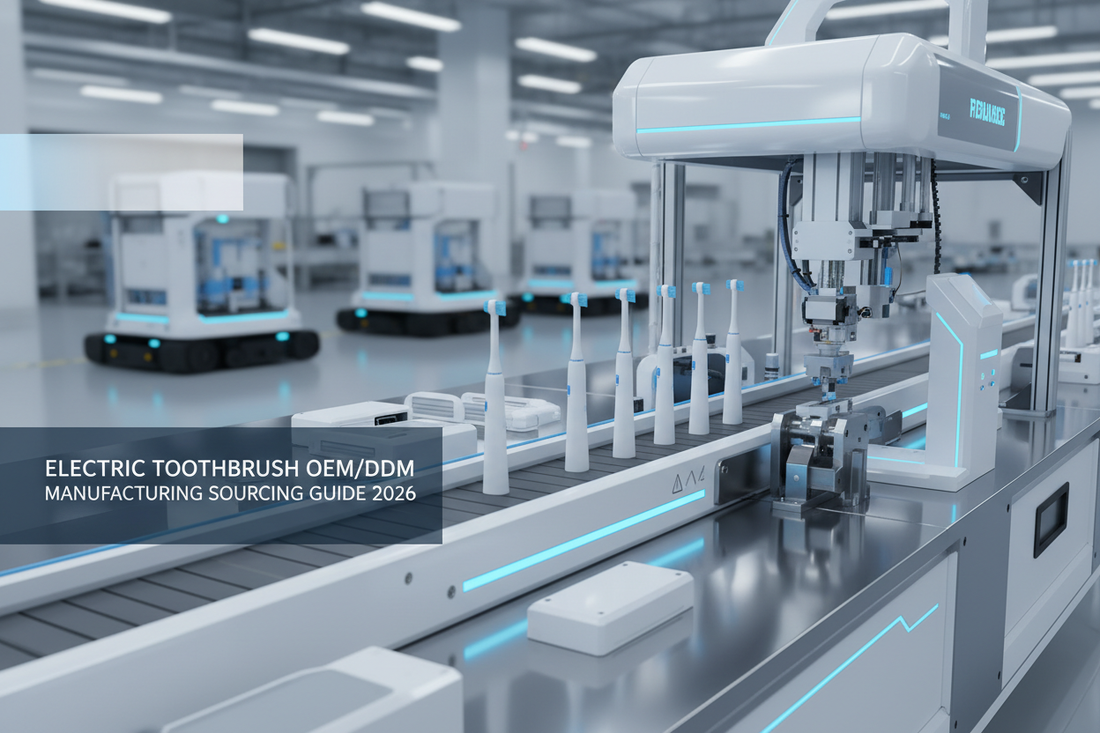 Electric toothbrush OEM ODM manufacturing sourcing guide 2026 - OQPO factory production line China