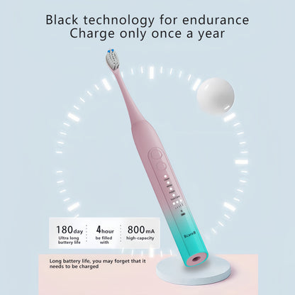Art-Color Sonic Electric Toothbrush | PA5118 with long battery life and sleek pink and blue design on charging stand