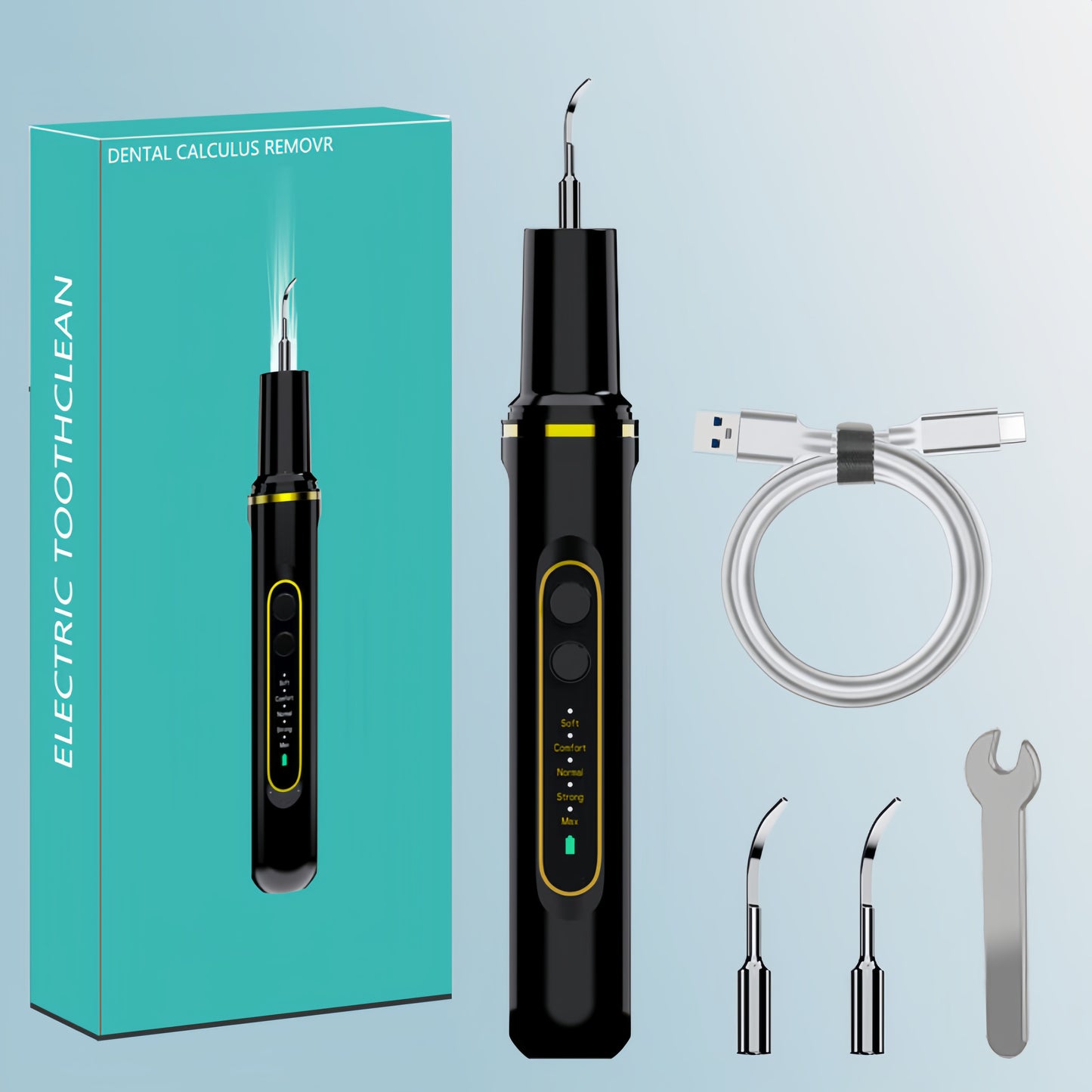 SmileBright Pro - 1-Min Tartar Buster with Ultrasound Tech，SonicPearl™ Ultrasonic Cleaner - Pain-Free Plaque Removal