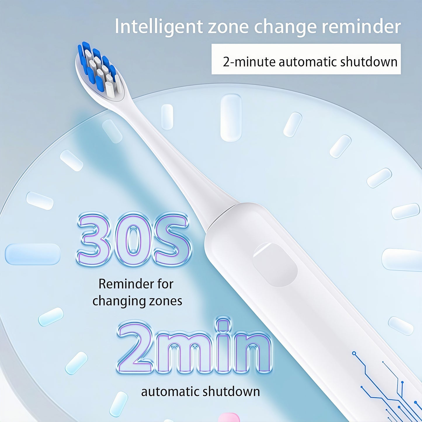 Sonic Oscillating-Sweep Electric Toothbrush with 40,000 VPM & 5 Modes