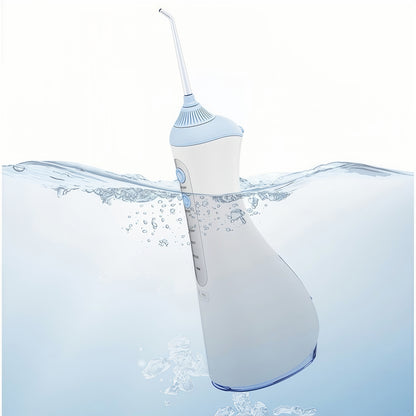 Portable Water Flosser Cordless - 1500PSI, 200ml Tank, USB-C Fast Charge, IPX7, 4 Tips (TSA-Friendly)