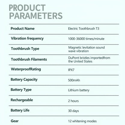 Sonic Electric Toothbrush in Artistic Colors