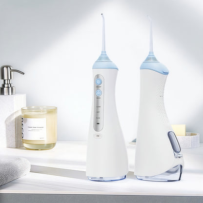 Portable Water Flosser Cordless - 1500PSI, 200ml Tank, USB-C Fast Charge, IPX7, 4 Tips (TSA-Friendly)