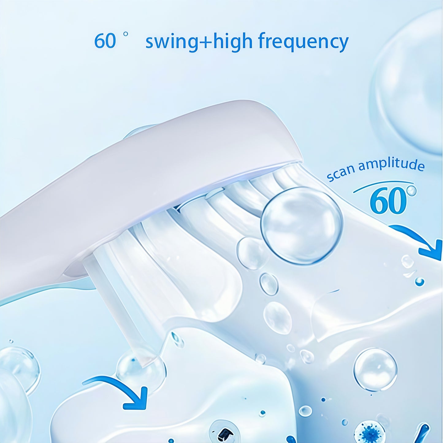 Sonic Oscillating-Sweep Electric Toothbrush with 40,000 VPM & 5 Modes