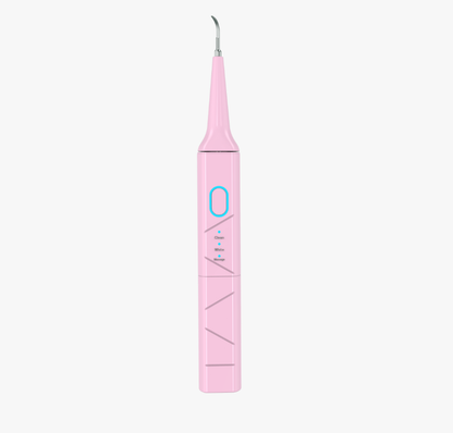 Direct USB-C Electric Dental Cleaner 28,000 VPM | PA6119 in pink with control button and cleaning mode indicators