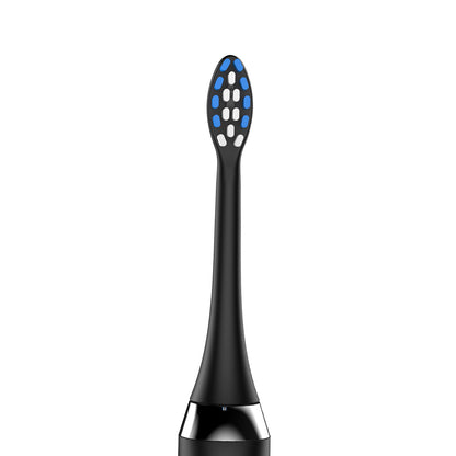 Replacement brush head with blue and white bristles for Sonic Electric Toothbrush 36,000 VPM | PA5618 in black color.