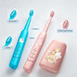 PA-209 Kids Electric Toothbrush OEM - 4 Colors Blue Pink Mint Purple with Accessories
