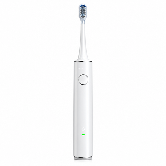 OQPO ME08 sonic and oscillating dual-motion electric toothbrush, 1500mAh magnetic charging, white background OEM catalog