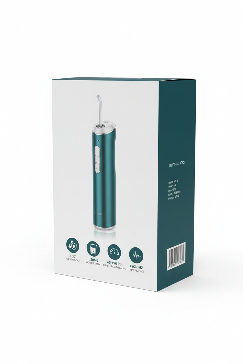 PA8119 Portable Cordless Water Flosser Packaging Box
