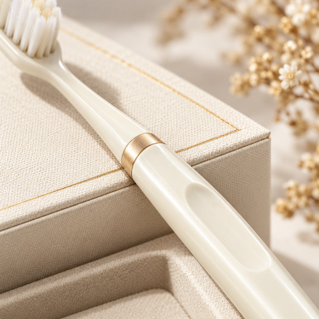 Natural Ivory and Gold handle detail