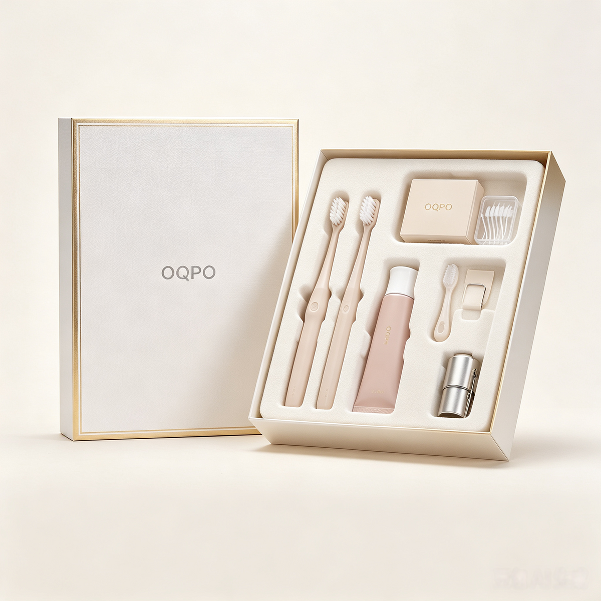 Luxury Manual Toothbrush Gift Set – Rose Blush Edition